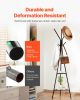 VEVOR Coat Rack, Freestanding Coats Rack Stand with 2 Shelves & 6 Hooks, Free Standing Hall Coat Tree for Entryway, Bedroom, Living Room