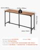 VEVOR Bar Table, 1PCS 53″ Kitchen Bar Table, Tall Dining Tables with Rounded Edge, Rectangular High Top Kitchen Tables for Balcony, Living Room
