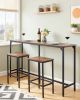 VEVOR Bar Table, 1PCS 53″ Kitchen Bar Table, Tall Dining Tables with Rounded Edge, Rectangular High Top Kitchen Tables for Balcony, Living Room
