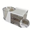 Rotating Cosmetic Display Stand – 360° Spinning Design with Multi-Layer Storage for Makeup, Jewelry & Stationery